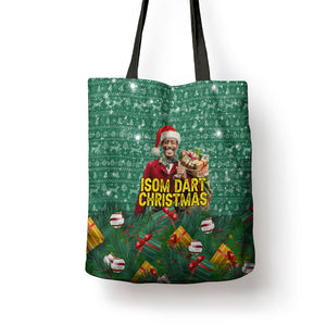 Isom Dart Christmas Tote Bag Black Cowboy Western Holiday Reindeer