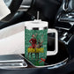 Isom Dart Christmas Tumbler With Handle Black Cowboy Western Holiday Reindeer