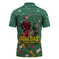 Isom Dart Christmas Zipper Polo Shirt Black Cowboy Western Holiday Reindeer