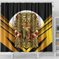 African 50th Anniversary Wedding Shower Curtain Mom and Dad - A Love That Built A Legacy
