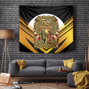 African 50th Anniversary Wedding Tapestry Mom and Dad - A Love That Built A Legacy