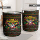 Jamaica Christmas Irie Laundry Basket Jamaican Santa Flag Reggae Vibes