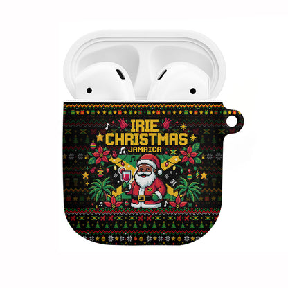 Jamaica Christmas Irie AirPods Case Jamaican Santa Flag Reggae Vibes