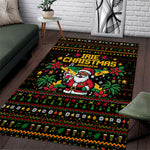 Jamaica Christmas Irie Area Rug Jamaican Santa Flag Reggae Vibes