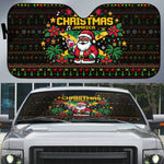 Jamaica Christmas Irie Auto Sun Shade Jamaican Santa Flag Reggae Vibes