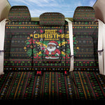Jamaica Christmas Irie Back Car Seat Cover Jamaican Santa Flag Reggae Vibes