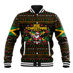 Jamaica Christmas Irie Baseball Jacket Jamaican Santa Flag Reggae Vibes