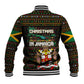 Jamaica Christmas Irie Baseball Jacket Jamaican Santa Flag Reggae Vibes