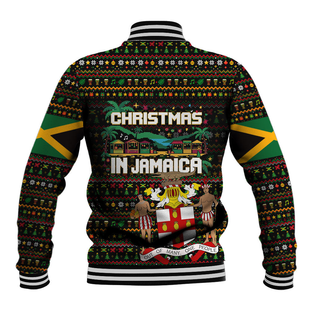 Jamaica Christmas Irie Baseball Jacket Jamaican Santa Flag Reggae Vibes
