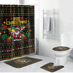 Jamaica Christmas Irie Bathroom Set Jamaican Santa Flag Reggae Vibes