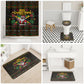 Jamaica Christmas Irie Bathroom Set Jamaican Santa Flag Reggae Vibes