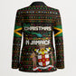 Jamaica Christmas Irie Blazer Jamaican Santa Flag Reggae Vibes