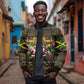 Jamaica Christmas Irie Bomber Jacket Jamaican Santa Flag Reggae Vibes