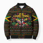 Jamaica Christmas Irie Bomber Puffer Jacket Jamaican Santa Flag Reggae Vibes
