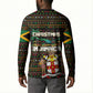 Jamaica Christmas Irie Button Sweatshirt Jamaican Santa Flag Reggae Vibes