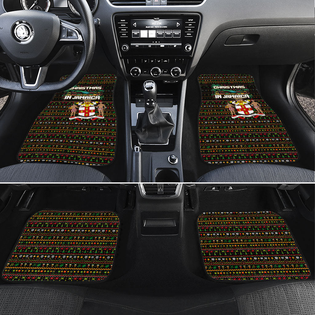Jamaica Christmas Irie Car Mats Jamaican Santa Flag Reggae Vibes