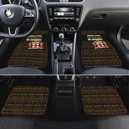 Jamaica Christmas Irie Car Mats Jamaican Santa Flag Reggae Vibes