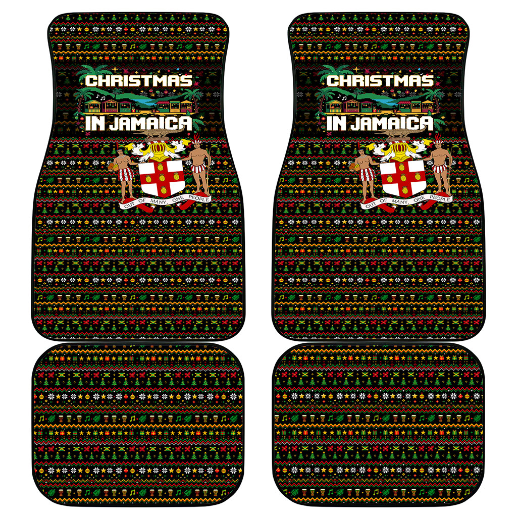 Jamaica Christmas Irie Car Mats Jamaican Santa Flag Reggae Vibes