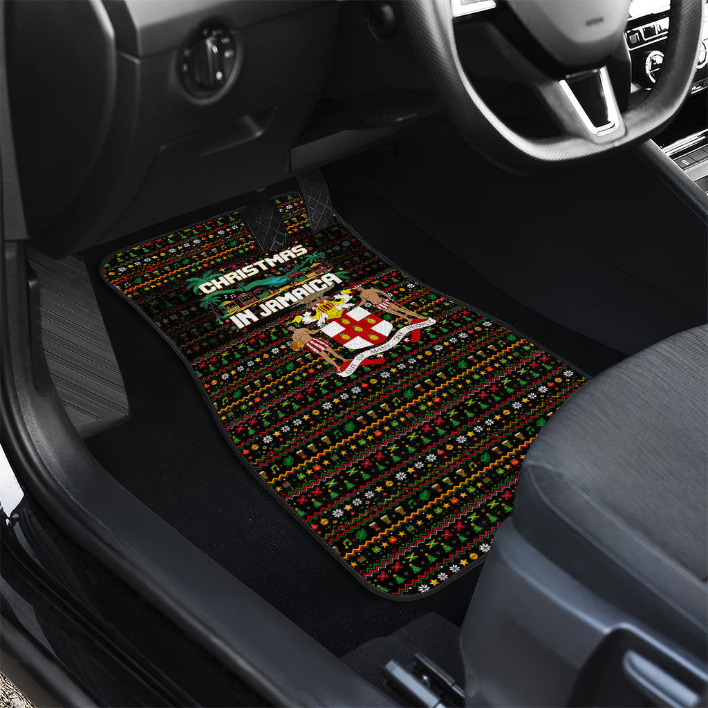 Jamaica Christmas Irie Car Mats Jamaican Santa Flag Reggae Vibes