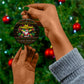 Jamaica Christmas Irie Ceramic Ornament Jamaican Santa Flag Reggae Vibes