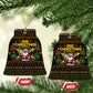 Jamaica Christmas Irie Ceramic Ornament Jamaican Santa Flag Reggae Vibes