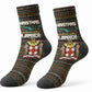 Jamaica Christmas Irie Crew Socks Jamaican Santa Flag Reggae Vibes