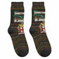 Jamaica Christmas Irie Crew Socks Jamaican Santa Flag Reggae Vibes