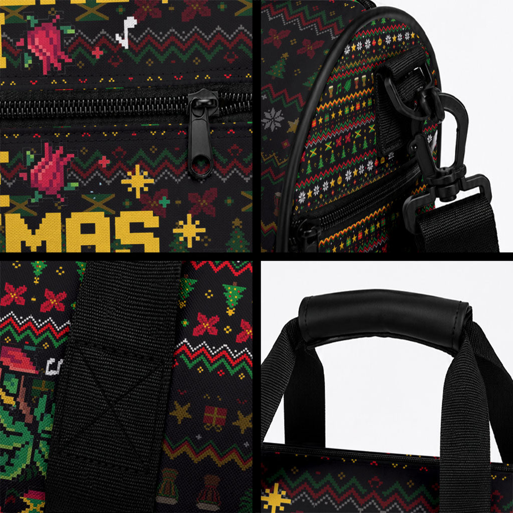 Jamaica Christmas Irie Duffle Bag Jamaican Santa Flag Reggae Vibes