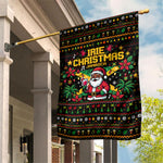 Jamaica Christmas Irie Garden Flag Jamaican Santa Flag Reggae Vibes