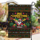 Jamaica Christmas Irie Garden Flag Jamaican Santa Flag Reggae Vibes