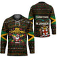 Jamaica Christmas Irie Hockey Jersey Jamaican Santa Flag Reggae Vibes