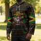 Jamaica Christmas Irie Hockey Jersey Jamaican Santa Flag Reggae Vibes