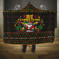 Jamaica Christmas Irie Hooded Blanket Jamaican Santa Flag Reggae Vibes