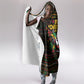 Jamaica Christmas Irie Hooded Blanket Jamaican Santa Flag Reggae Vibes