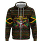 Jamaica Christmas Irie Hoodie Jamaican Santa Flag Reggae Vibes