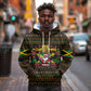 Jamaica Christmas Irie Hoodie Jamaican Santa Flag Reggae Vibes