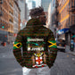 Jamaica Christmas Irie Hoodie Jamaican Santa Flag Reggae Vibes