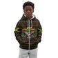 Jamaica Christmas Irie Kid Hoodie Jamaican Santa Flag Reggae Vibes