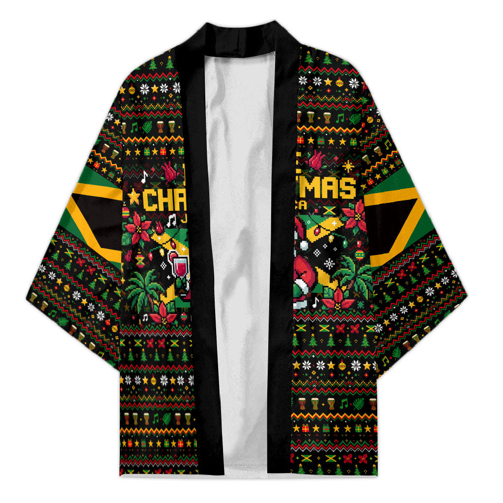 Jamaica Christmas Irie Kimono Jamaican Santa Flag Reggae Vibes