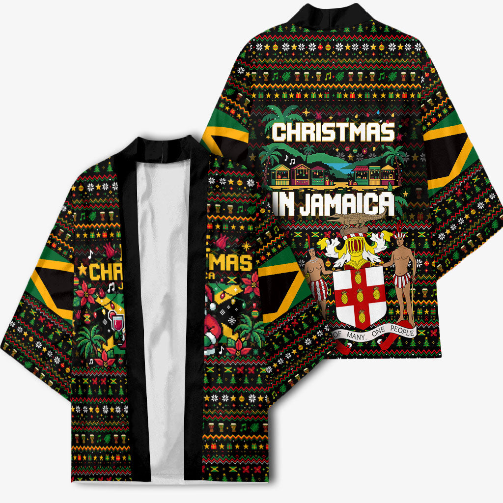 Jamaica Christmas Irie Kimono Jamaican Santa Flag Reggae Vibes