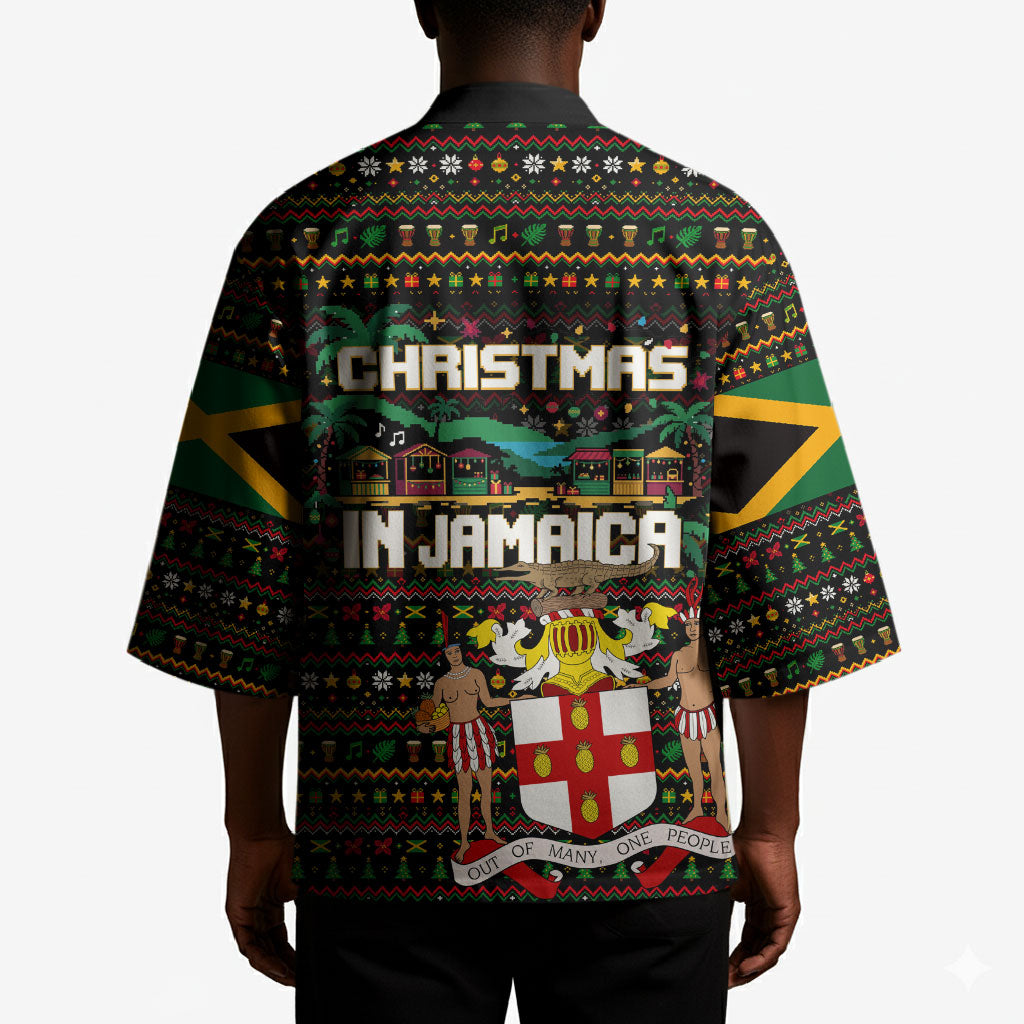 Jamaica Christmas Irie Kimono Jamaican Santa Flag Reggae Vibes