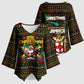 Jamaica Christmas Irie Kimono Sleeve Blouse Jamaican Santa Flag Reggae Vibes