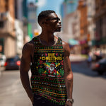 Jamaica Christmas Irie Men Tank Top Jamaican Santa Flag Reggae Vibes
