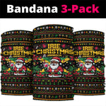 Jamaica Christmas Irie Neck Gaiter Jamaican Santa Flag Reggae Vibes