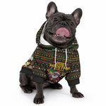 Jamaica Christmas Irie Pet Hoodie Jamaican Santa Flag Reggae Vibes