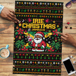 Jamaica Christmas Irie Puzzle Jamaican Santa Flag Reggae Vibes