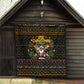 Jamaica Christmas Irie Quilt Jamaican Santa Flag Reggae Vibes