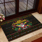Jamaica Christmas Irie Rubber Doormat Jamaican Santa Flag Reggae Vibes