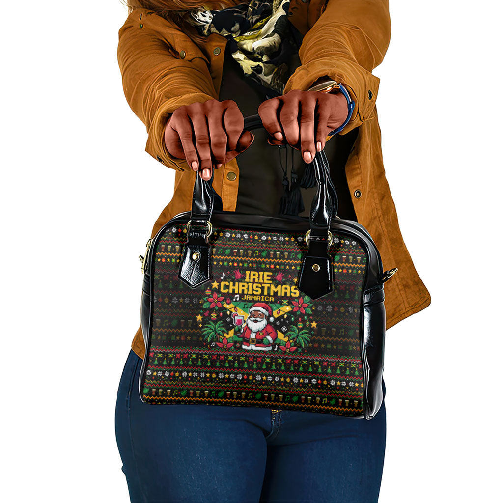Jamaica Christmas Irie Shoulder Handbag Jamaican Santa Flag Reggae Vibes