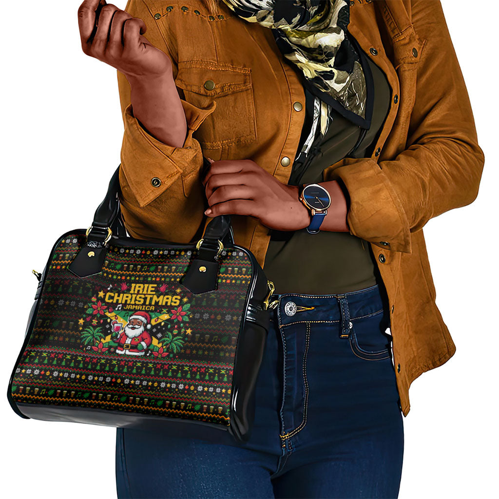 Jamaica Christmas Irie Shoulder Handbag Jamaican Santa Flag Reggae Vibes